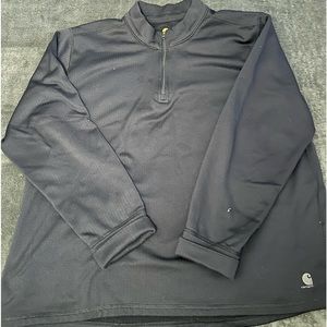 Selling men’s black Carhartt 3/4 zip up black color size 2XL